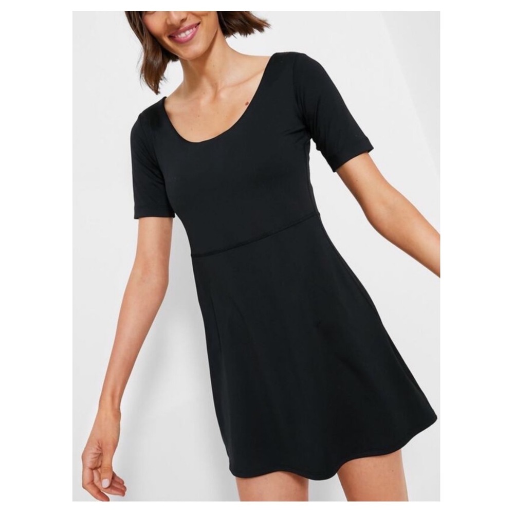 Tuckernuck Sport Rosemary Step Tennis Dress Black Active Mini dress size L